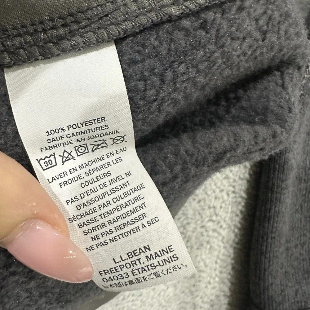 LL Bean Shacket Button Shirt Men M Reg Gray Gorpcore Winter Casual Everyday